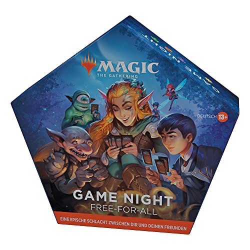 Magic The Gathering Game Night: Jeder-gegen-Jeden 2022, Juego de Cartas de fantasía para 2-5 Jugadores, Exclusivo de Amazon (versión Alemana), Multi, D0151100