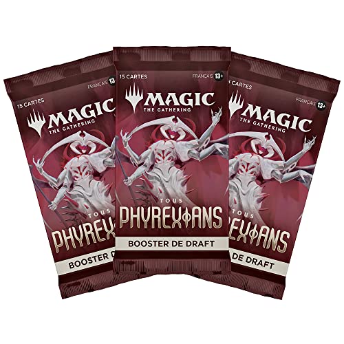 Magic The Gathering Pack de 3 potenciadores de Draft Tous Phyrexians (versión en francés)