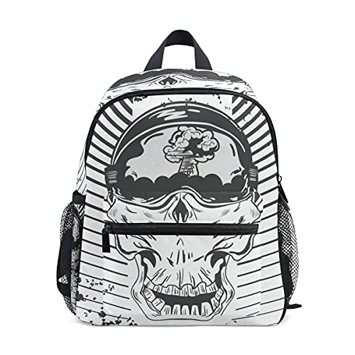 MALPLENA Bolsa de viaje para niños Kamikaze Skull School Bag