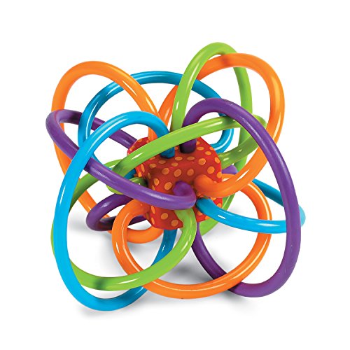 Manhattan Toy Winkel Sonajero y juguete de actividad sensorial mordedor