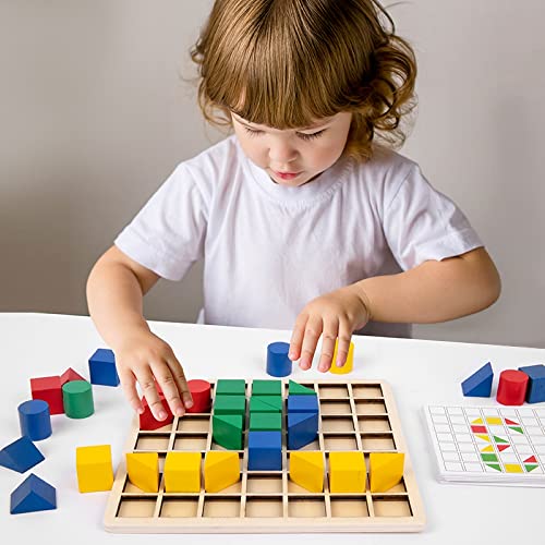 MARAYAN,Tangram Juguetes Montessori niños 3 4 5 6 años,Juegos de Mesa Infantiles,Magic Block Game,Puzzle Juego de Madera,Battles de Inteligencia,Juego Educativo,Regalo para niños