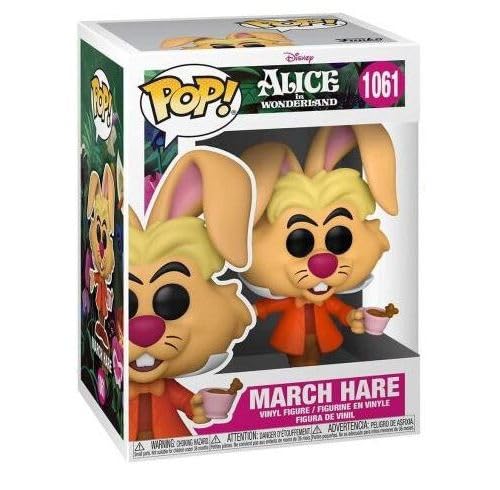 March Hare Pop #1061 - Figura de vinilo de 70 aniversario de Alicia en el país de las maravillas (con caja protectora de plástico)