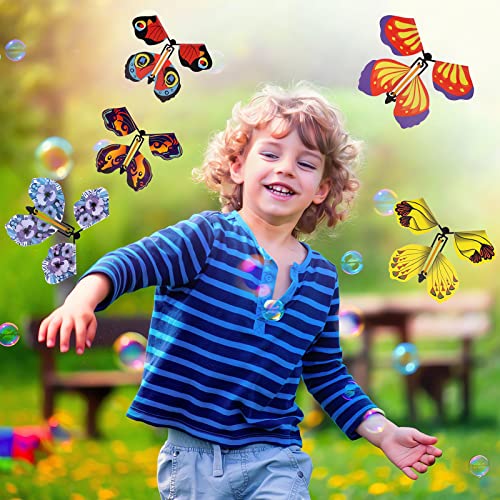 Mariposas Magicas Voladoras, 20pcs Mariposas Voladoras, Tarjeta Mágica Mariposa, Mariposas Magic, Magic Flying Butterfly, para Regalos de Cumpleaños, Educación Infantil, Regalos Sorpresa(10 Colores)