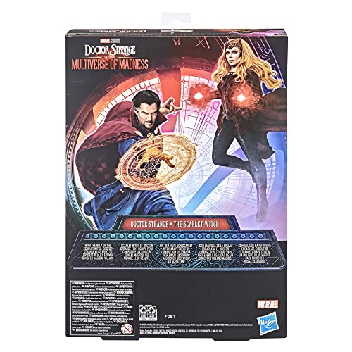 Marvel Avengers Titan Hero Series Doctor Strange in The Multiverse of Madness Toys, Doctor Strange The Scarlet Witch 12-Inch-Scale 2-Pack