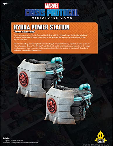 Marvel Crisis Protocol - Hydra Power Station Terrain - Juego de Miniaturas en Inglés