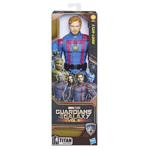 Marvel - Guardianes de la Galaxia Vol. 3 - Titan Hero Series - Figura de acción de Star-Lord - Juguete de superhéroes para niños y niñas a Partir de 4 años
