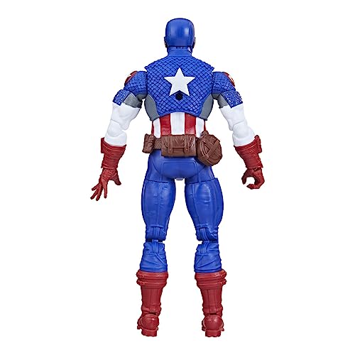 Marvel Hasbro Legends Series - Figura Coleccionable del Capitán América de 15 cm - Ultimates - Cómics clásicos