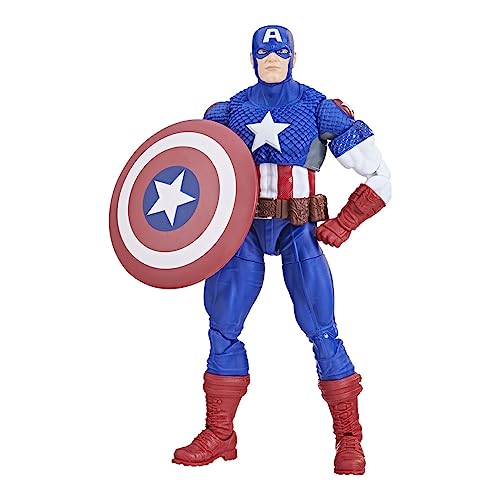 Marvel Hasbro Legends Series - Figura Coleccionable del Capitán América de 15 cm - Ultimates - Cómics clásicos