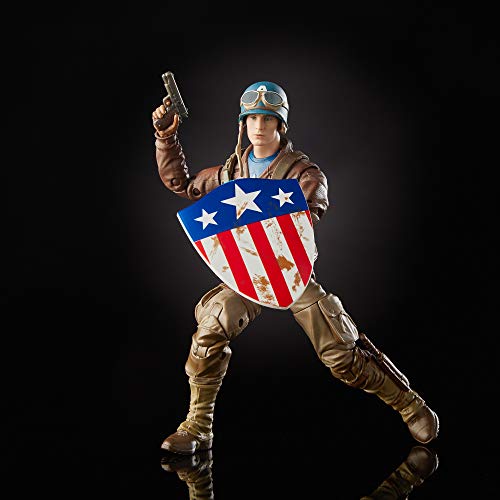 Marvel Legends Series Capitán América: El primer vengador figura de acción coleccionable de Capitán América y Peggy Carter de 6 pulgadas a escala de 6 pulgadas (exclusivo de Amazon)