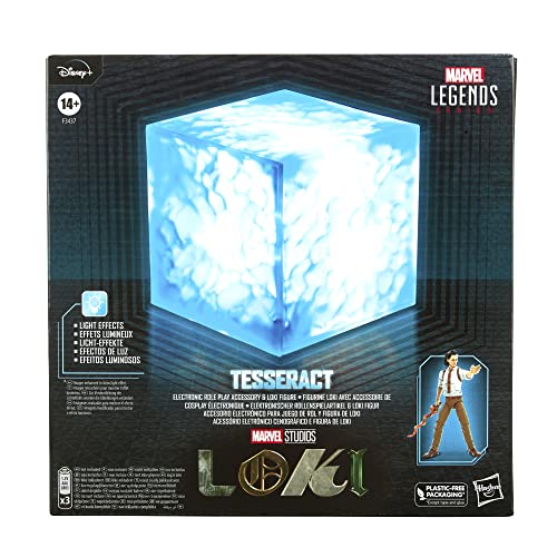 Marvel Legends Series - Teseracto - Accesorio electrónico para Juego de rol con Luces y Figura de acción de Loki de 15 cm Studios
