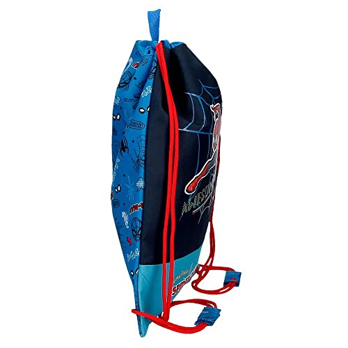 Marvel Spiderman Totally awesome mochila Saco Azul 32x42 cms Poliéster