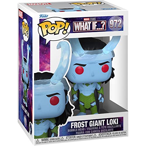 Marvel: What If? - Frost Giant Loki Funko Pop! Figura de vinilo (conjunto con funda protectora compatible con PopBox)