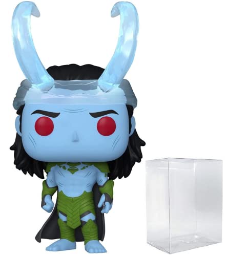 Marvel: What If? - Frost Giant Loki Funko Pop! Figura de vinilo (conjunto con funda protectora compatible con PopBox)