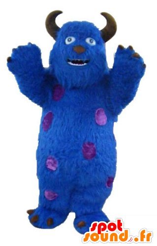 Mascot Sully, famosos monstruos monstruos peludos y Co.