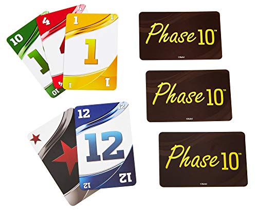 Mattel Games - Phase 10 (FFY05) & UNO Original - Juego de Cartas Familiar - Clásico - Baraja Multicolor de 112 Cartas - De 2 a 10 Jugadores - para Niños y Adultos - Regalo para 7+ Años