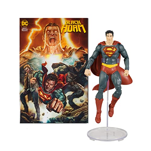 McFarlane Figura de Acción DC Direct Comic Black Adam con Figura Superman Multicolor TM15903