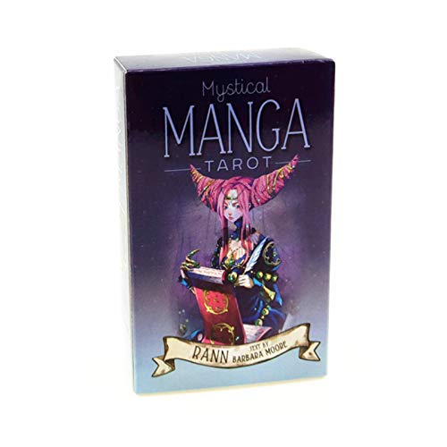 MEIMING Manga Tarot Cards, 78 Piezas Destiny Tarot Cards Juego De Mesa De Adivinación Divertida Versión En Inglés Completo para La Familia, Amigos, Fiestas, Juego De Mesa para Principiantes