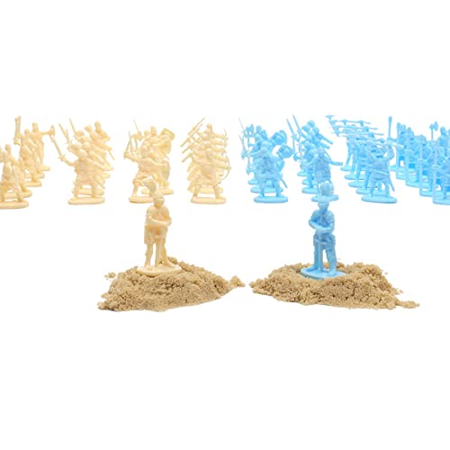 Melitt 1:72 200 / Set Figuras de PláStico de Soldado Antiguo Soldados Arcaicos Hombres EspadachíN de AccióN DIY Escena de Guerra Juguetes Azul