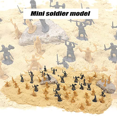 Melitt 1:72 200 / Set Figuras de PláStico de Soldado Antiguo Soldados Arcaicos Hombres EspadachíN de AccióN DIY Escena de Guerra Juguetes Azul