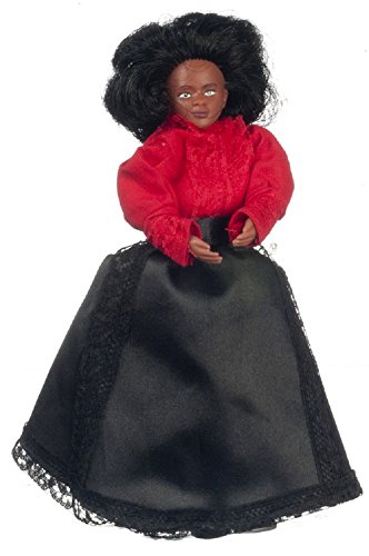 Melody Jane Casa de Muñecas Victoriana Negro Madre Madre Mujer Miniatura 1:12 Personas