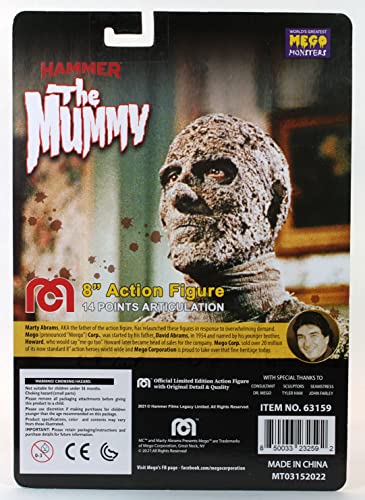 MERCHANDISING LICENCE Mego 63159 - Figura de acción de Martillo Mummy 8