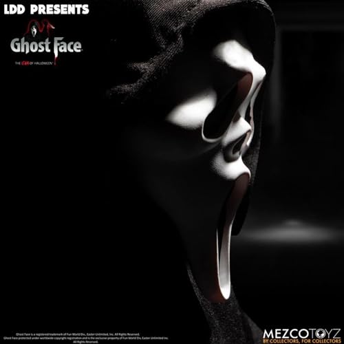 Mezco Living Dead Dolls Scream Ghost Face Standard, Negro, 696198996142