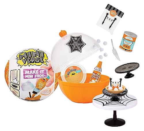MGA's Miniverse Seasonal Make It Mini Food - Halloween Serie 1 - Mini coleccionables en Embalaje Ciego - DIY, Juego Resina, Réplica de Comida - No Comestible - Para Niños y Coleccionistas +8 Años