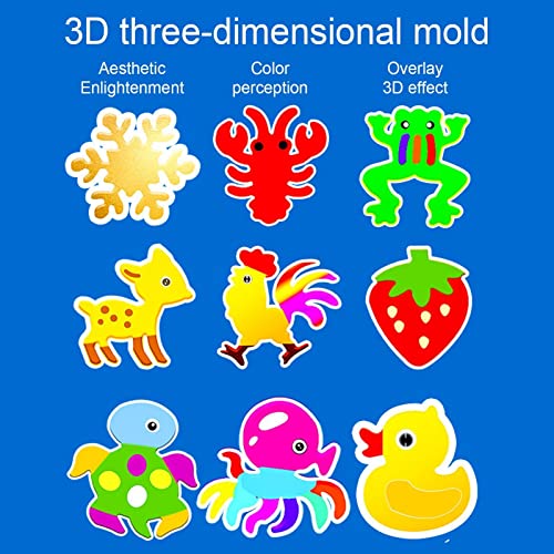 Minan Agua Hechos a Mano - Agua geles mágicos 3D | Juego creación Figuras Criaturas Marinas DIY Estilo Dibujos Animados para cumpleaños niños, Juguete