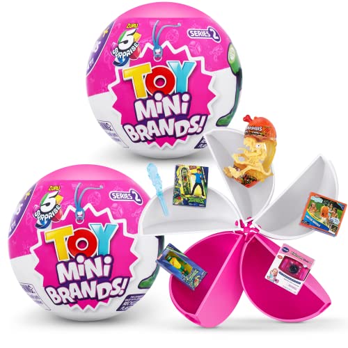 Mini Brands- Toy Series 2 Wave 2 (Paquete de 2) Variety Cápsula Coleccionable misteriosa, Color Unidades (ZURU 77240-B)