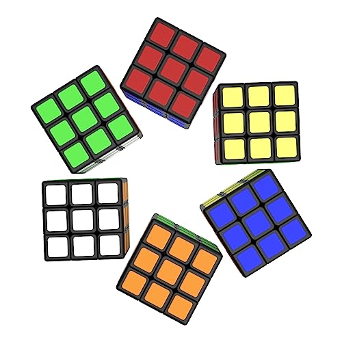 Mini Cubo de Velocidad, TaoLeLe 1cm 3x3 Speed Cube Tiny Magic Cube El Rompecabezas más Pequeño del Mundo Cubo de Rotación Suave Rompecabezas Juegos de Viaje para Adultos y Niños Regalos