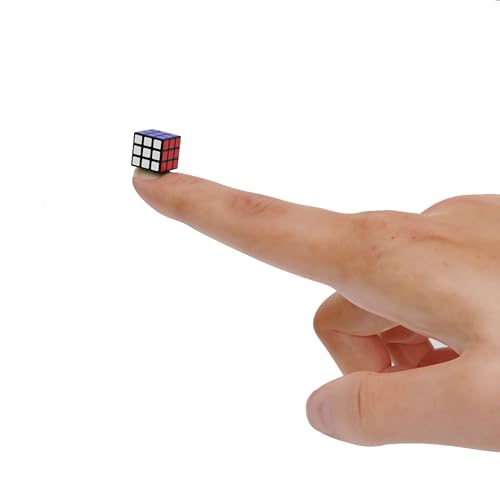 Mini Cubo de Velocidad, TaoLeLe 1cm 3x3 Speed Cube Tiny Magic Cube El Rompecabezas más Pequeño del Mundo Cubo de Rotación Suave Rompecabezas Juegos de Viaje para Adultos y Niños Regalos