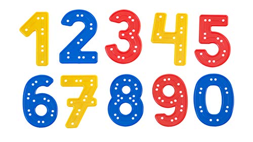 Miniland- Set de números para Coser (40 Piezas) Juego, Multicolor (95268)