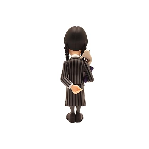 Minix Wednesday Addams - TV Series #123 - Figura Miércoles Addams con Cosa - Coleccionables - 12 cm de alto