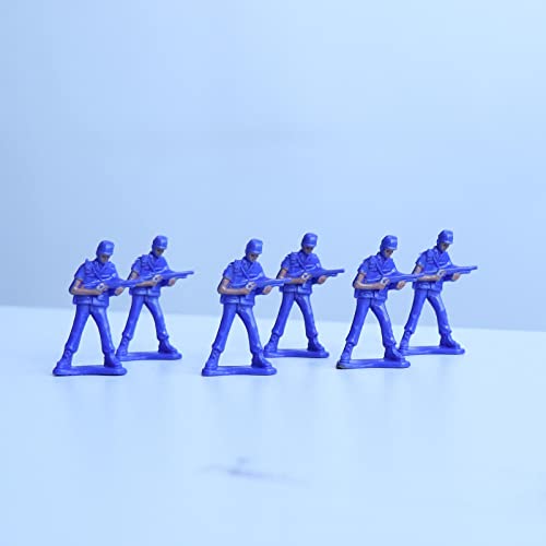 misppro 50 figuras de plástico de policía en servicio para escenario de diorama de juego de guerra