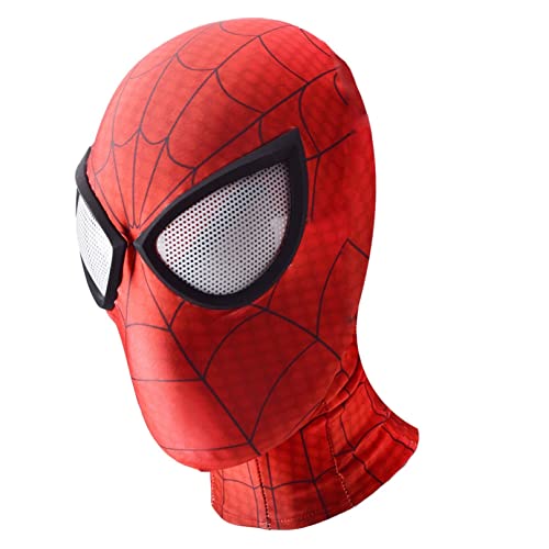 MODBE Ultimate Spider Cosplay Headgear Halloween Máscara de Disfraces Superhéroe Juego Roles Cubierta la Cabeza Capucha Elástica Para el Carnaval Navidad (Color : Ultimate, Size : Head(56-62cm))