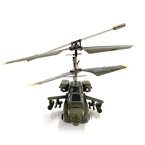 Modelo de helicóptero RC con luces de navegación nocturna brillantes, S109H Apache 2.4G 3CH Modelo de avión estabilizado giroscopio de doble apoyo, modelo de helicóptero de control remoto para