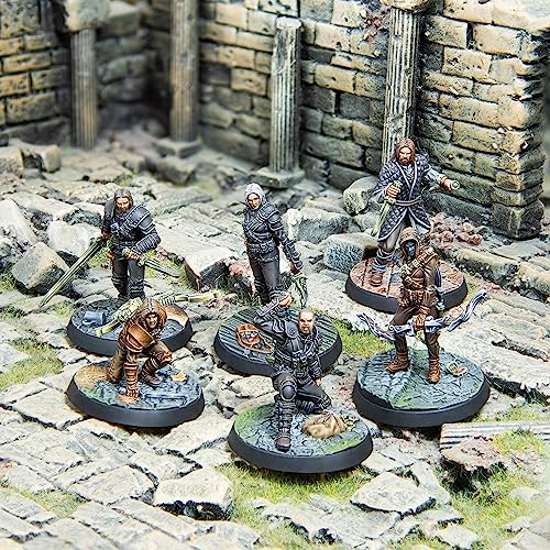 Modiphius: The Elder Scrolls: Call to Arms: Thieves Guild - Expansión de resina de 6 figuras, capítulo 4, sin pintar, miniaturas de 32 mm con bases escénicas, RPG