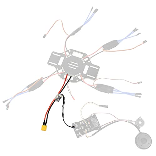 Módulo de corriente QWinOut módulo de corriente hembra macho enchufe con 5.3V CC BEC para controlador de vuelo APM 2.8 PIXHAWK APM2.6 2.5 2.52 RC DIY Drone Accesorios (2 piezas)