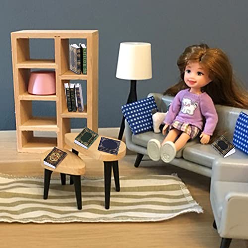 Molain Miniaturas Libros de casa de muñecas, Mini Libros Accesorios de casa de muñecas 1:12 Libros de miniaturas Accesorios de decoración de casa de muñecas para casa de muñecas Sala (12 Piezas B)