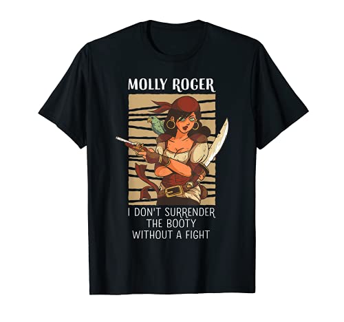 Molly Roger una jugada en Jolly Roger - Female Pirate Camiseta