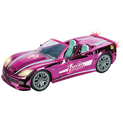 Mondo-63619 Mattel BARBBIE Dream Car vehículo teledirigido, para niños/unisex. Color Rosa, 63619
