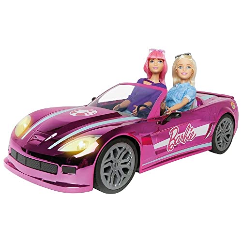 Mondo-63619 Mattel BARBBIE Dream Car vehículo teledirigido, para niños/unisex. Color Rosa, 63619