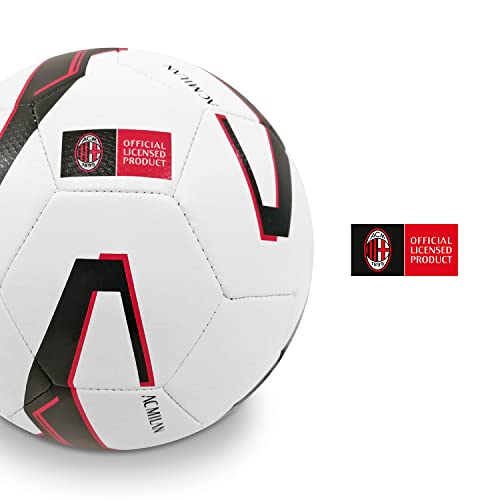 Mondo Sport - Balón de fútbol Cosido MILAN - Producto Oficial - Talla 5 - 400 g - 13643