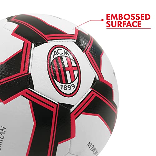 Mondo Sport - Balón de fútbol Cosido MILAN - Producto Oficial - Talla 5 - 400 g - 13643