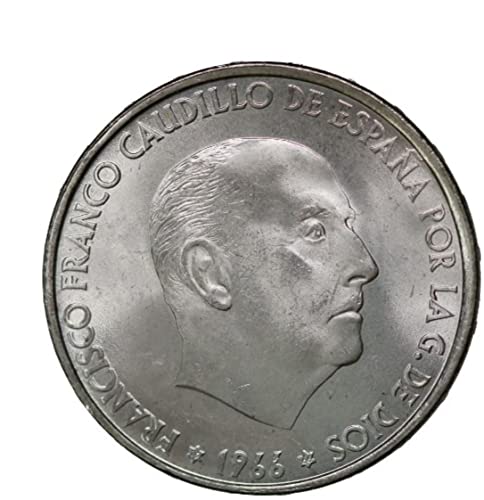 Moneda de Plata Historica 100 Pesetas Coleccionismo Francisco Franco 1966