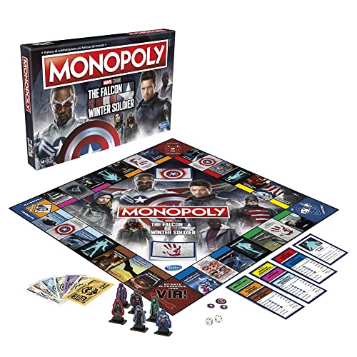 Monopoly: Edición Inspirada en la Serie de TV The Falcon and The Winter Soldier de Marvel Studios