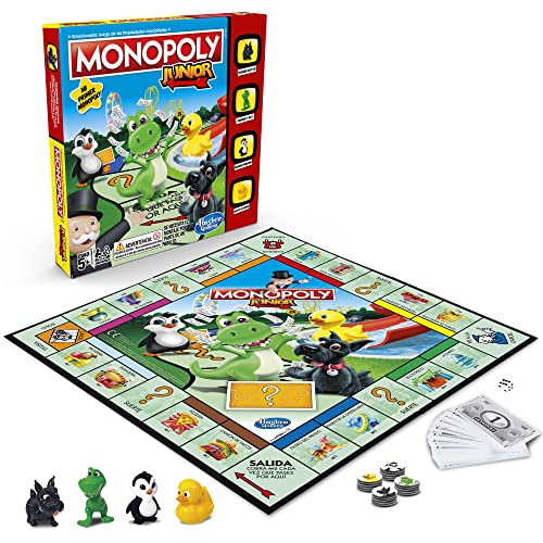 Monopoly - Junior (Versión Española) (Hasbro A6984793) & Hasbro Gaming - Juego Infantil Caca Chaf! (Hasbro E2489175)