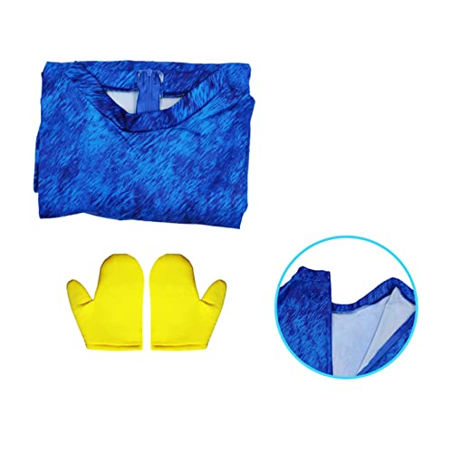 Monster Costume Game Disfraz Traje para niños, Game Blue Mouth Monster Cosplay Carnival Horror Monstruo