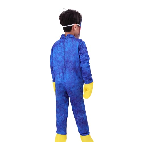 Monster Costume Game Disfraz Traje para niños, Game Blue Mouth Monster Cosplay Carnival Horror Monstruo
