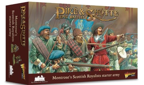 Montrose' Scottish Royalists Starter Army – Miniaturas de escala épica para lucio y tiro, miniaturas altamente detalladas para juegos de guerra de mesa